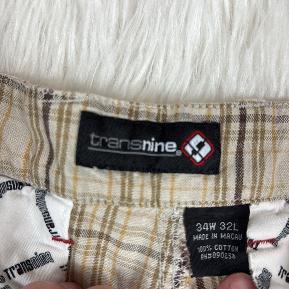 Vintage Y2K Transnine Plaid Shorts with Pockets - Picture 4 of 6